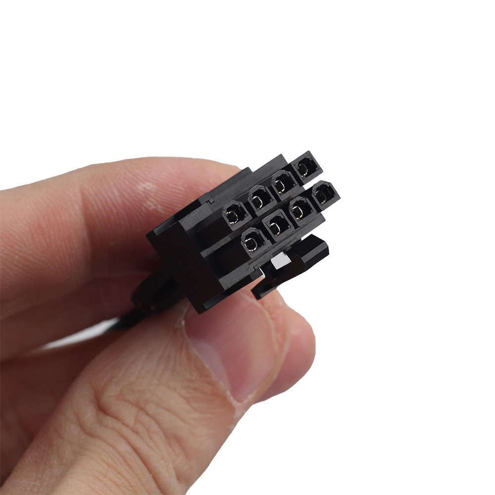 REXLIS 18AWG 8pin Male to Dual 8pin(6+2) Female Power Adapter Cable 30cm Graphics Card Splitter Cabl