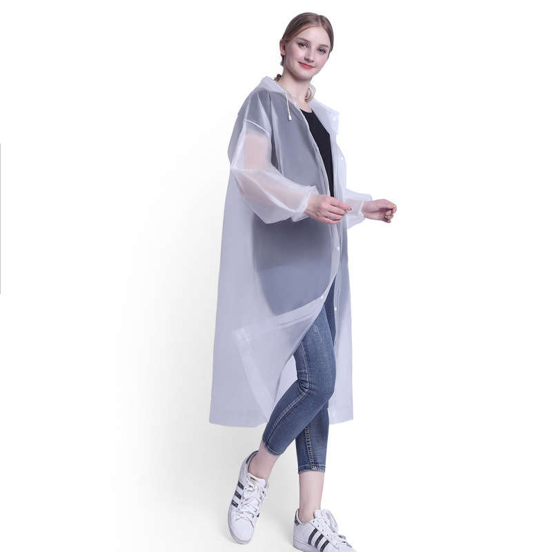 Non-disposable Stylish Adult Lightweight Hooded Raincoat Breathable Tour