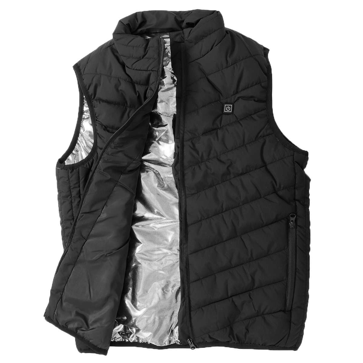 9 Heating Pads USB Electric Heated Vest Jacket Warm Body Warmer Pad