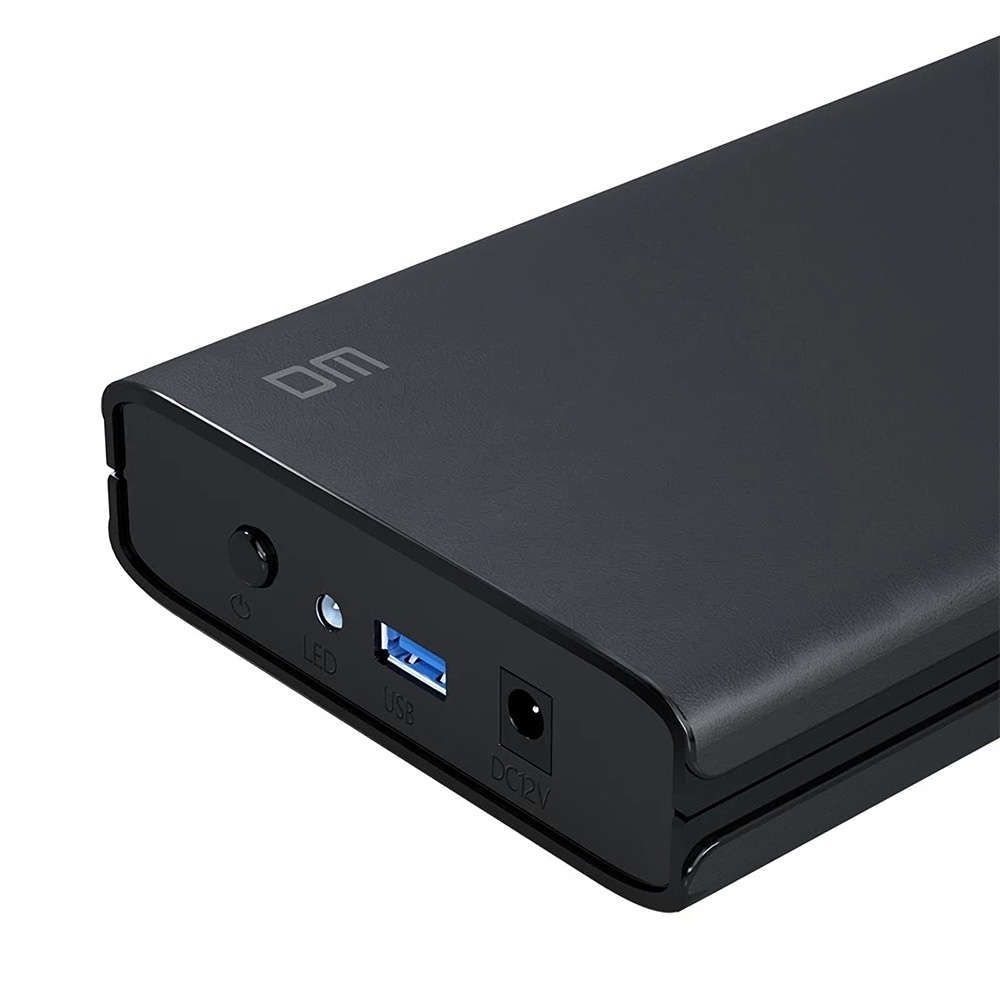 DM 3.5 2.5" USB 3.0 SATA HDD SSD External Hard Drive Enclosure 16TB 5Gbps Hard Disk Box Case Shell B