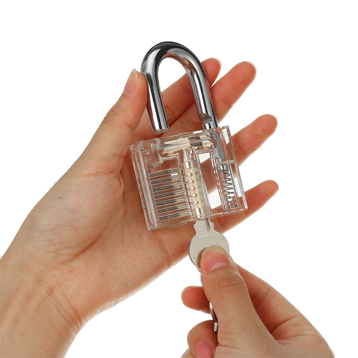 Unlocking Lock Pick Set Key Extractor Transparent Practice Padlock Tools