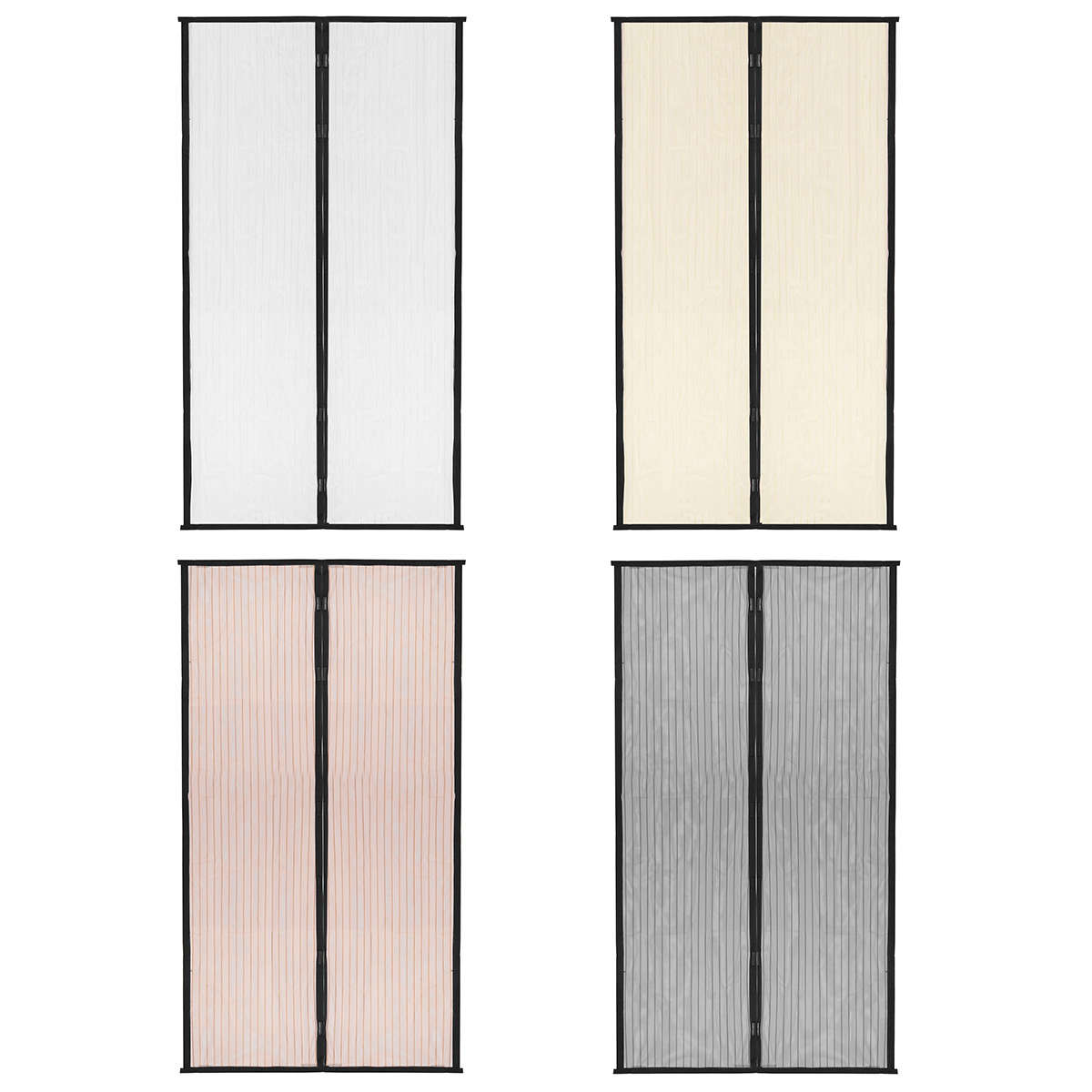 2Pcs Diy Anti Mosquito Pest Window Curtain Net Mesh Door Sheer Curtain Protector