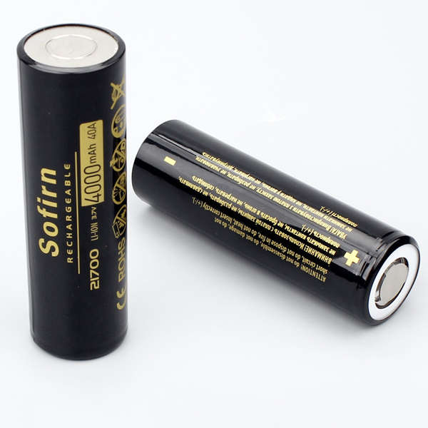 2Pcs Sofirn 3.7V 40A 4000mAh 21700 Battery Lithium Ion Battery Rechargeable Batterry Li-ion Bat