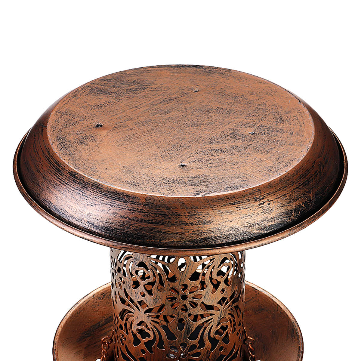 Metal Waterproof Hanging LED Solar Bird Feeder Hummingbird  Outdoor Balcony Outdoor for Feeding Tool