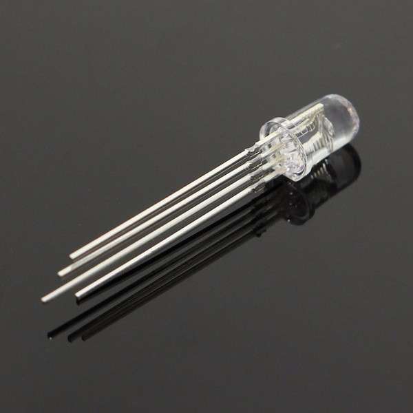 50pcs LED RGB Common Cathode 4-Pin F5 5MM Diode - Free Shipping