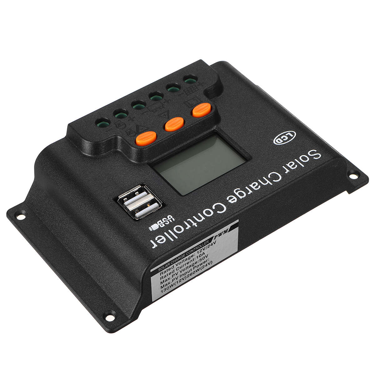 10/20/30/40/50/60A 12v/24v Adjust PWN Solar Battery Charge Controller for Solar Panel (Current 60A)