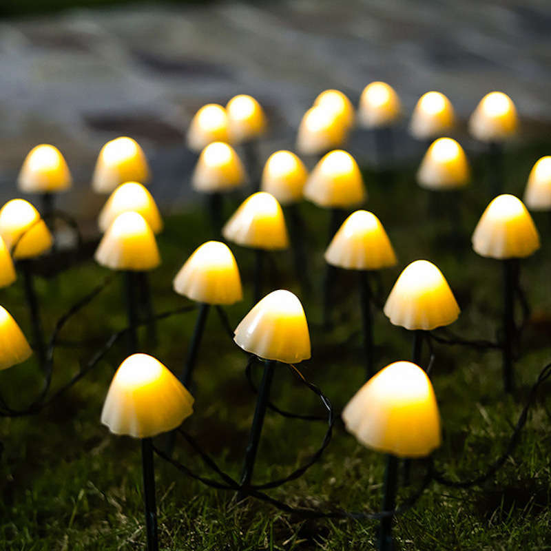 Solar LED Light Outdoor Mushroom Garden Decoration Lights IP66 Waterproof Garde