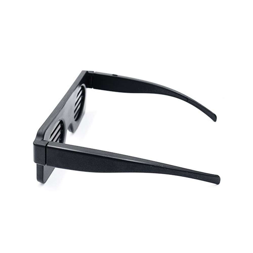 LUSTREON USB Chargeable LED Party Light Up Glasses with 8 Patterns for Nightclub Christmas Wearing
