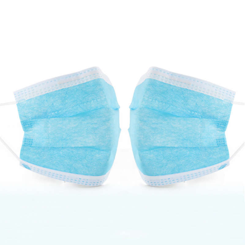 50Pcs Disposable Face Mask Thick 3-Ply Masks with Comfortable Earloop Anit-dust Germ Protection and