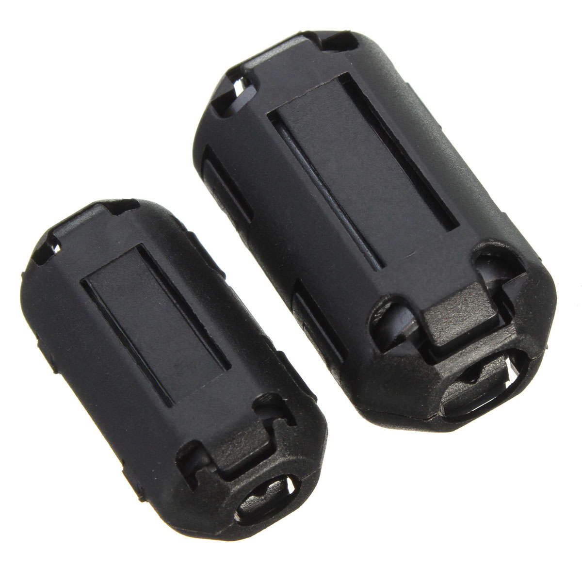 10Pcs Black Cable Wire Clamp Clip RFI EMI EMC Noise Filters Ferrite Core Case