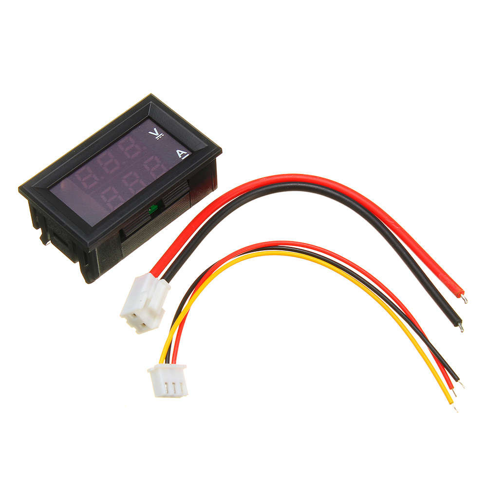Mini Digital Voltmeter Ammeter DC 100V 10A Panel Amp Volt Voltage Current