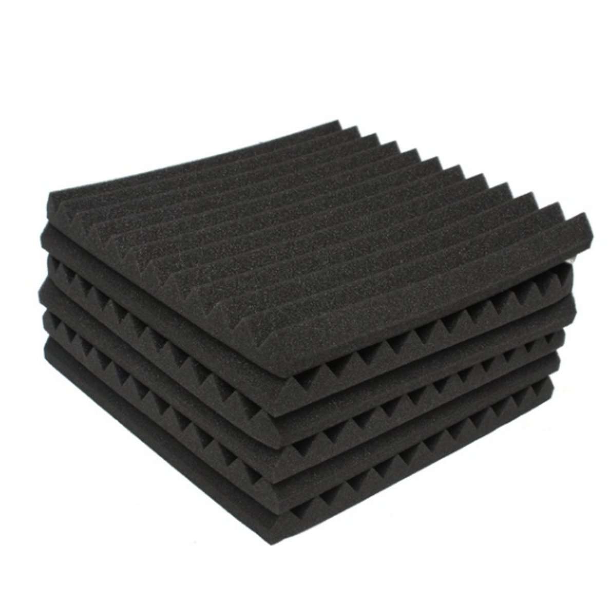 Studio Acoustic Soundproof Foam Panel Tile Sound Absorption Proofing Treatment Wedge 30x30 (Size #2)