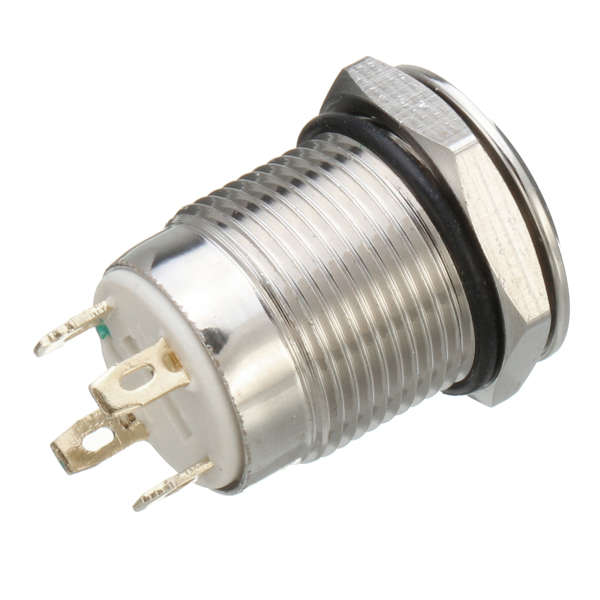 Excellway 12V 4 Pin Led Metal Push Button Switch Momentary Power Switch Waterproof