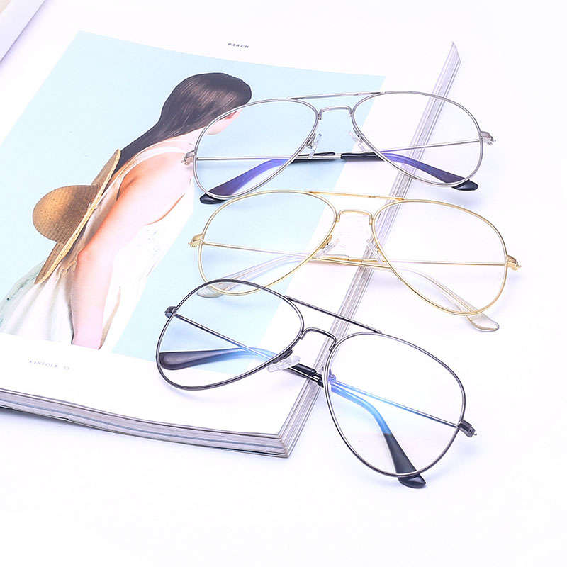 New Anti Blue Ray Full Frame Optical Eye Glasses Retro Glasses Anti-Radiation Re