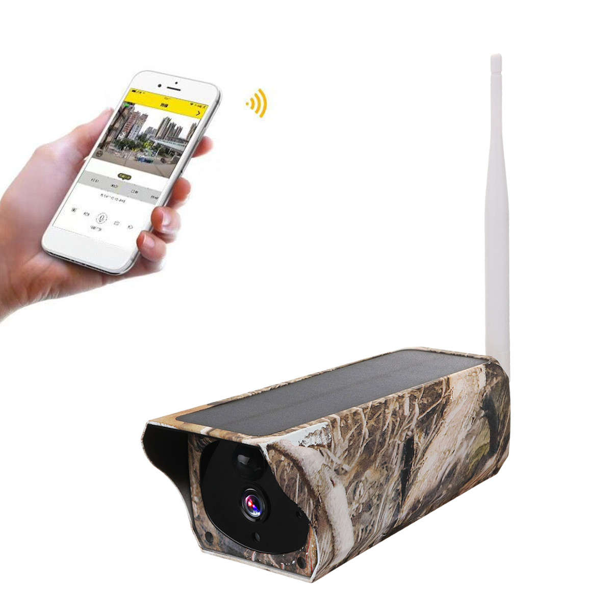 New Solar Powered WiFi Wireless 1080P CCTV PIR IP Camera IP66 Home Security Camera