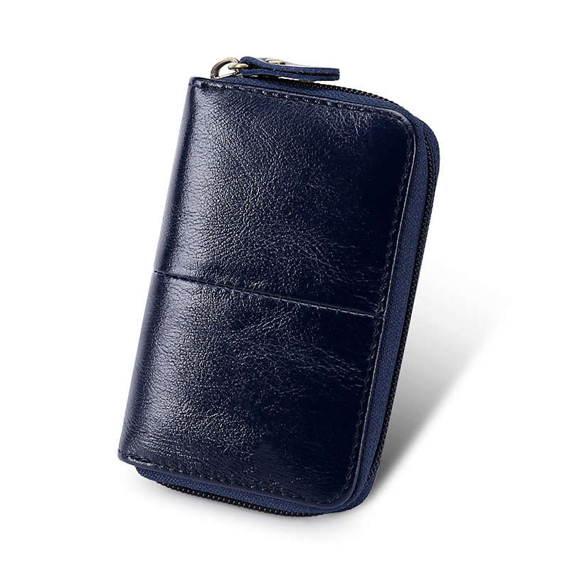 New Leather Card Bag Certificate Package Bank Card Bus Card Sets Card Holder