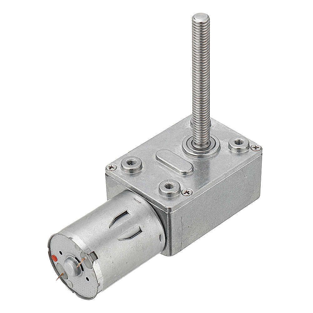 Machifit JGY370 50mm-M6 Screw Worm Gear Motor DC 12V 18/23RPM