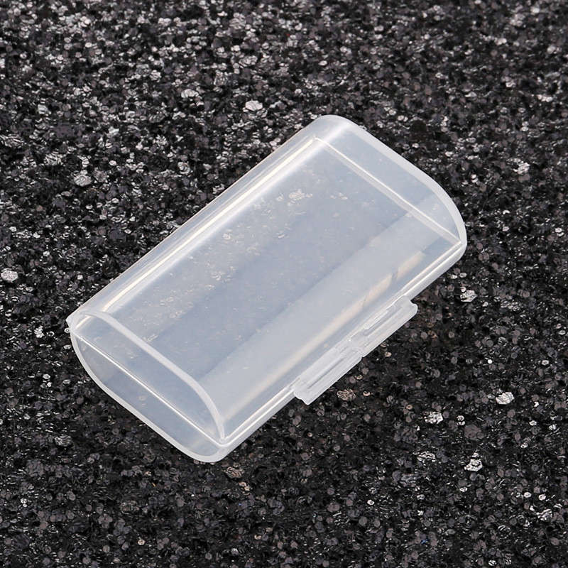 New Hard Plastic Case Cover 2-Slots Storage Box Transparent Cover Battery Holder