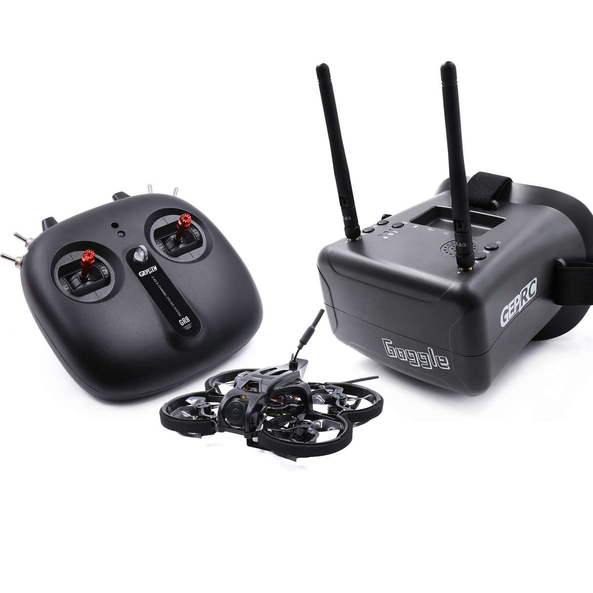 GEPRC TinyGO 1.6inch 2S FPV Indoor Whoop Runcam Nano2 +GR8 Remote Controller+RG