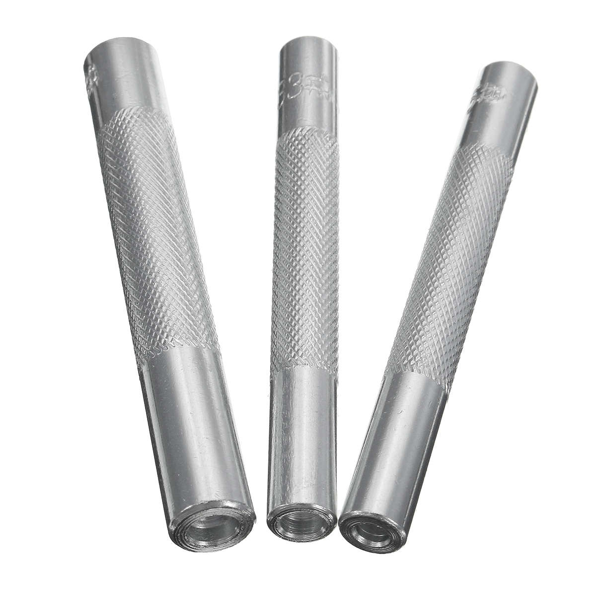 12Pcs Metal Hole Punches Snap Rivet Fasteners Tool Setter Base Set for DIY Leathercraft...