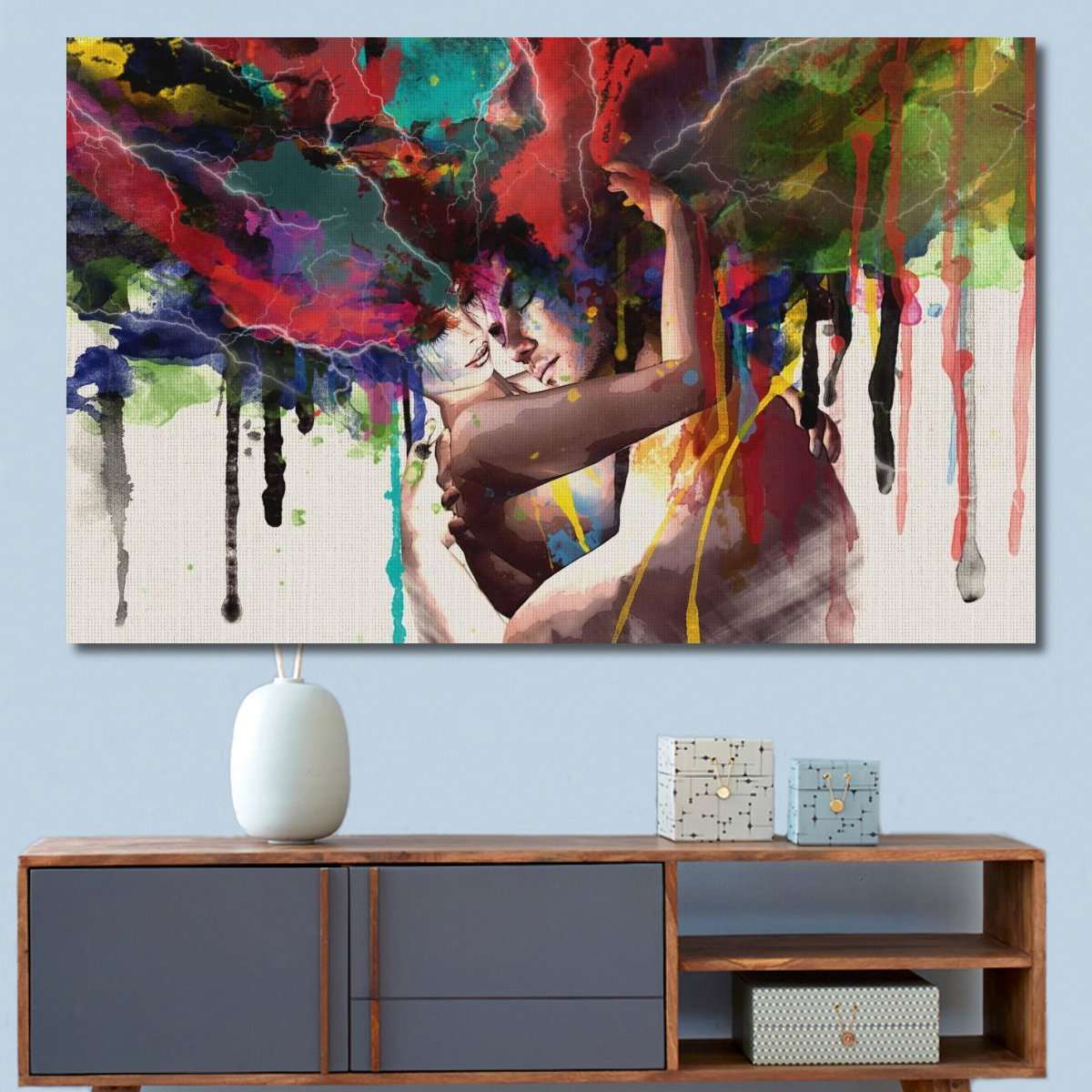 Couple Hugging Canvas Painting Wall Decorative Print Art Pictures Wall H