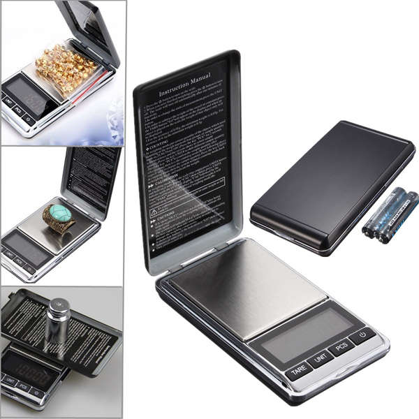 DANIU Electronic Pocket Mini Digital Gold Jewelry Weighing Scale Balance 0.01 200g/500g