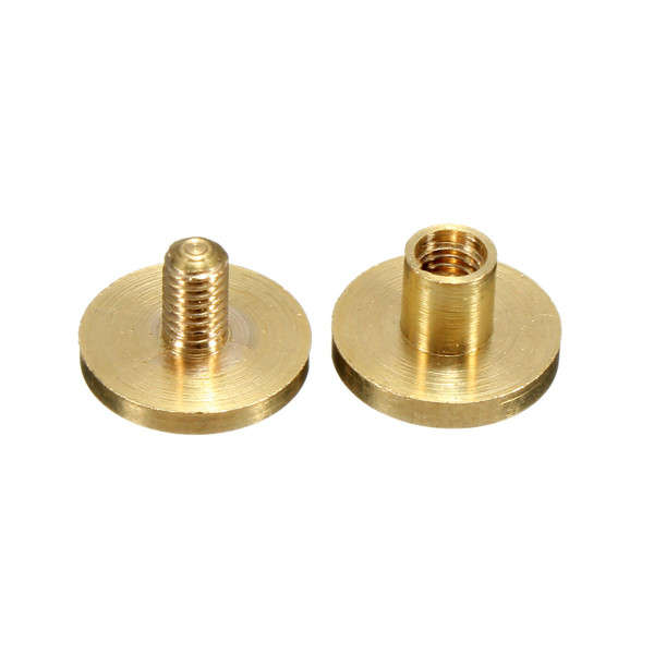 4-15mm Screw Back Button Stud Screw Brass Nail Leather Belt Chicago Rivet (Size 4mm)