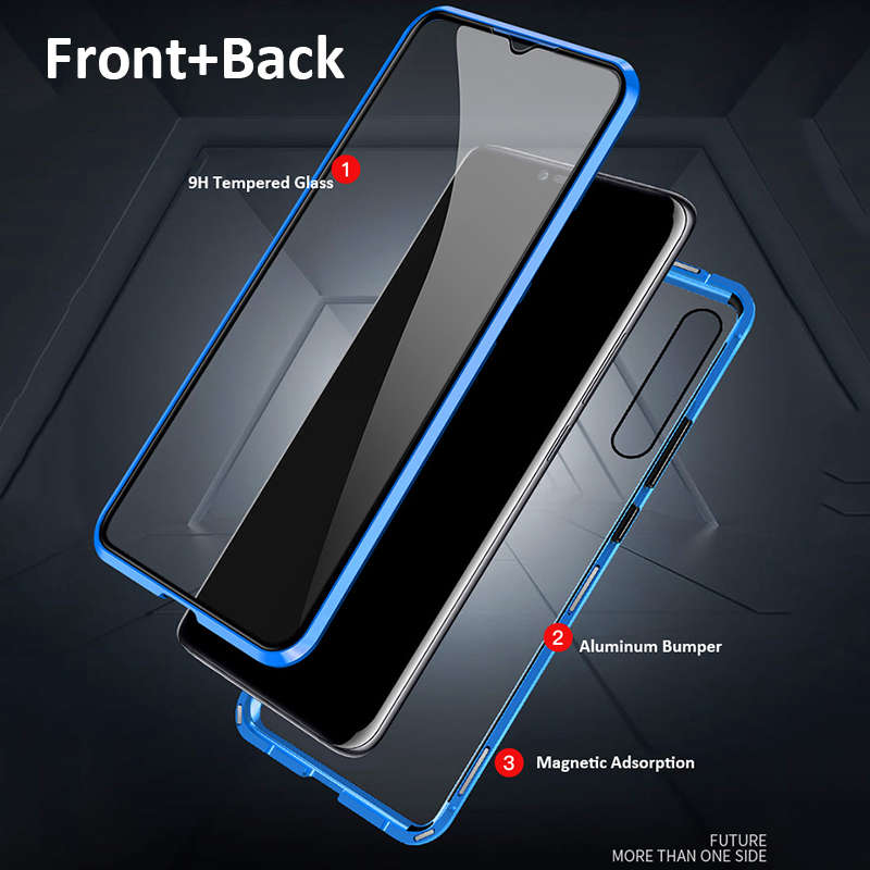 New Bakeey 360 Front+Back Double-sided Full Body 9H Tempered Glass Metal Magnetic Adsorption F