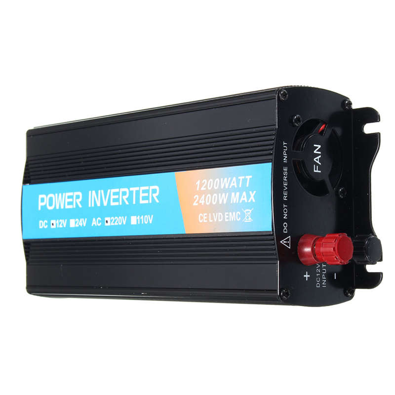 2400W Peak DC 12V to AC 220V Solar Power Inverter USB Modified Sine Wave Converter