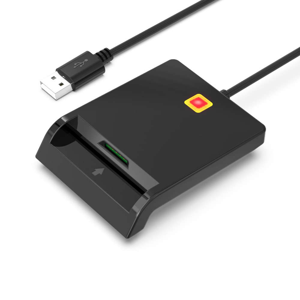 Rcoketek CR301 USB2.0 CAC Smart Card Reader ID Bank Card SIM Phone Card Multipl