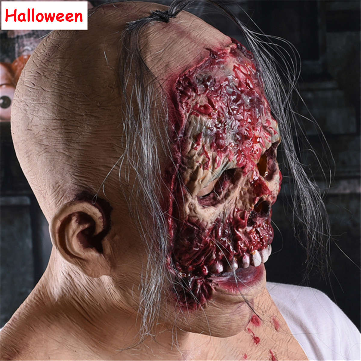 Cosplay Realistic Scary Mask Demon for Adult Man Woman Horror Cosplay Props Evil Masks
