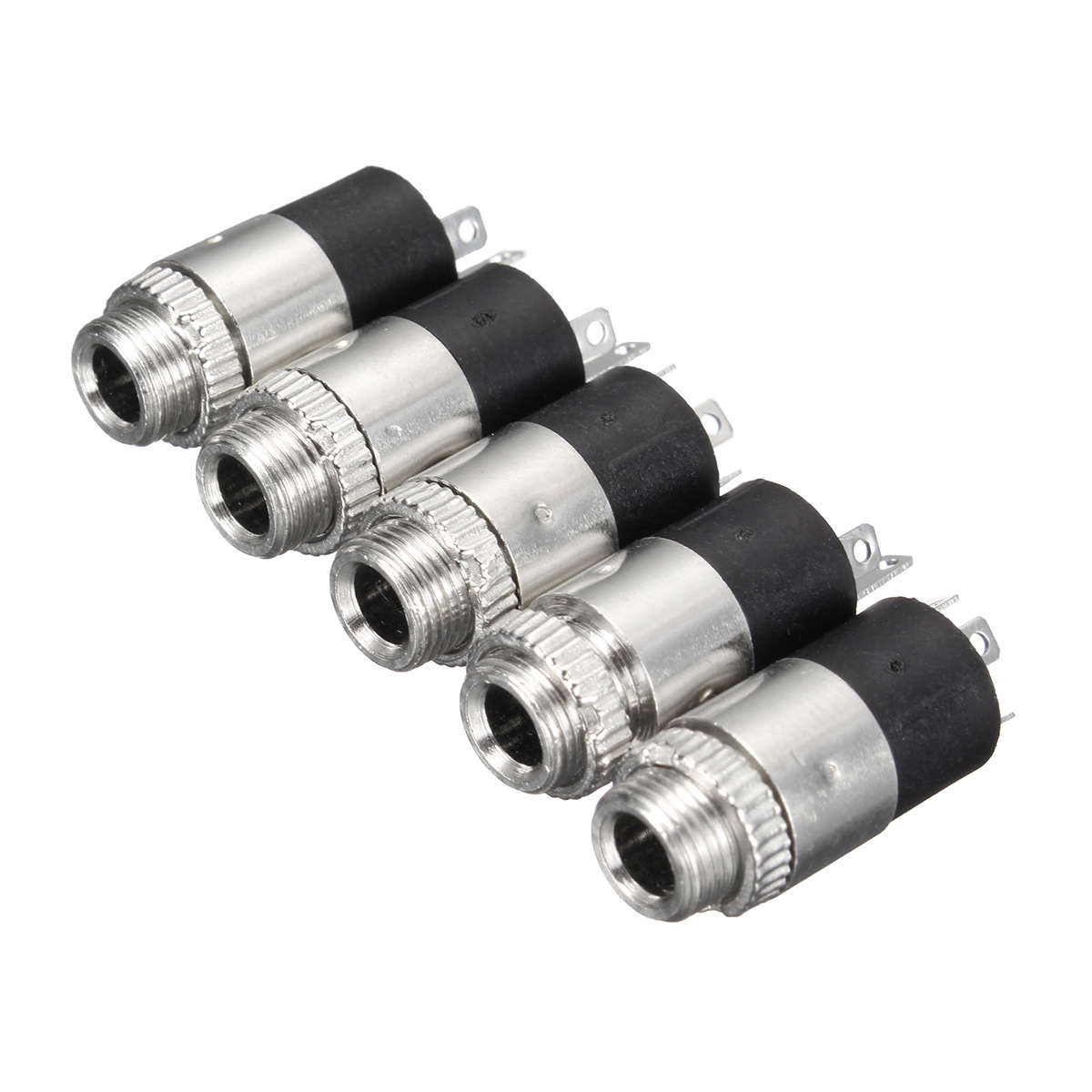 5Pcs PJ392 Stereo Female Sockect Jack 3.5 Audio Stereo Video Connector Jack Socket Plug