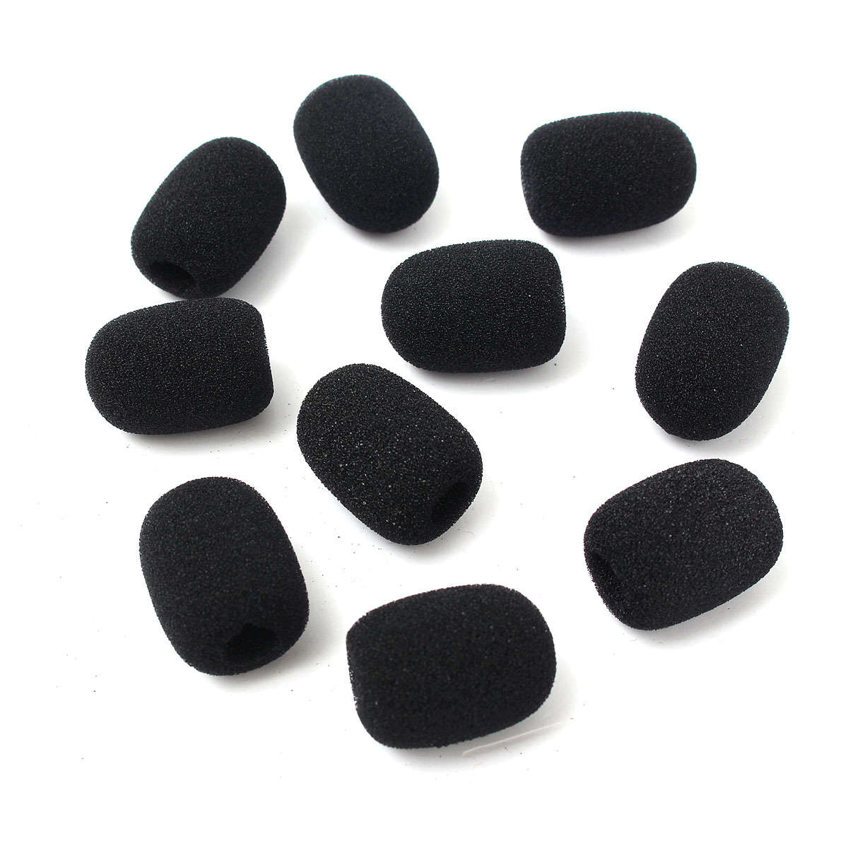 10Pcs Headphone Headset Microphone Foam Earphone Mic Grill Windshield Sponge