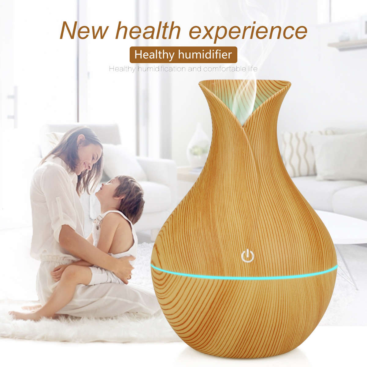 Aromatherapy Air Humidifier Wood Grain Essential Oil Diffuser Aromatherapy