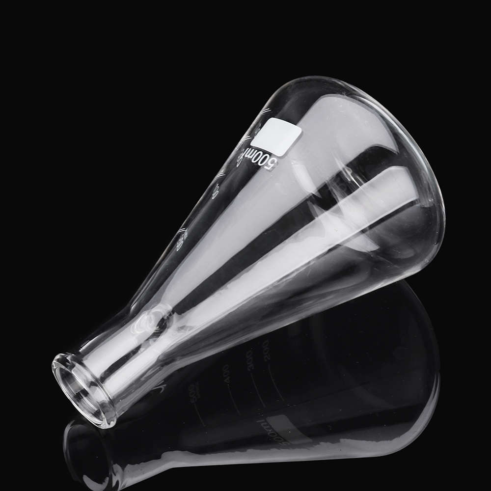 500mL Clear Borosilicate Glass Filtering Flask Vacuum Filtration Flask Bottle Lab Glassware