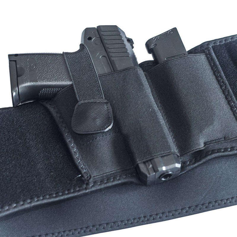 New Concealed Carry Right Hand Waist Belly Band Elastic Holster Gun Holsters Mag