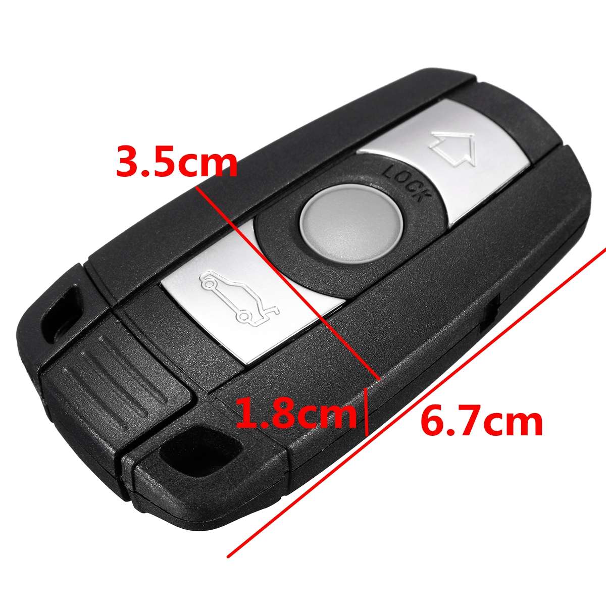 3 Buttons Remote Key Fob With Key For BMW 1 3 5 6 7 Series E90 E92 E93
