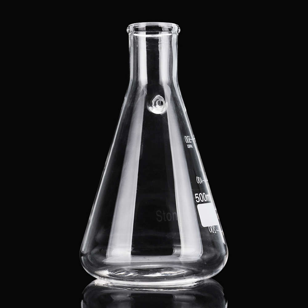500mL Clear Borosilicate Glass Filtering Flask Vacuum Filtration Flask Bottle Lab Glassware