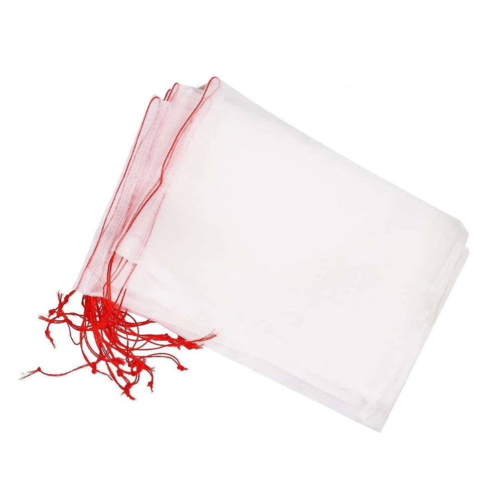 (Sizes 25*35cm )50Pcs Plant Fruit Protect Drawstring Mesh Net Bag Garden Greenhouse Plant Cover ...