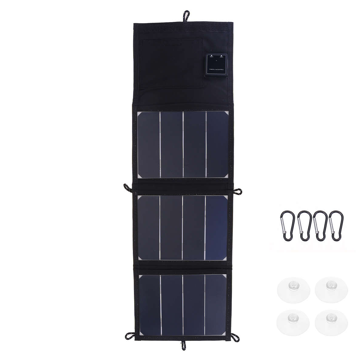 48W 5V Foldable Solar Panel Charger Solar Power Bank USB Backpack Camping Hiking