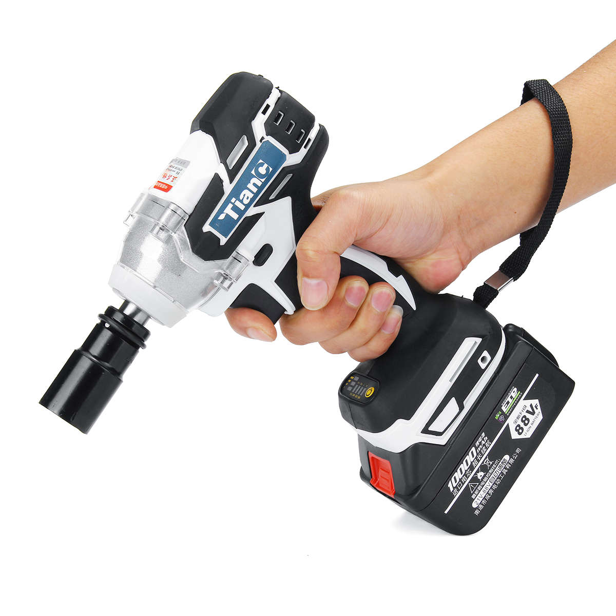 3 In 1 88V 10000mAH Power Drills Electric Screwdriver Brushless Electric Wrench 240-520NM Adjus