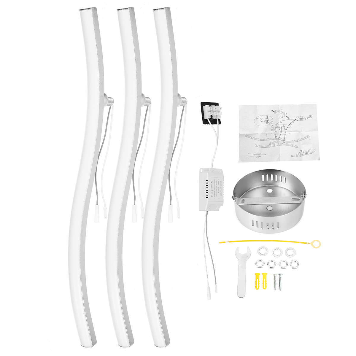 85-265V Modern Acrylic LED Ceiling Light Flush Mount Lamp Chandelier Living Room Bedroom