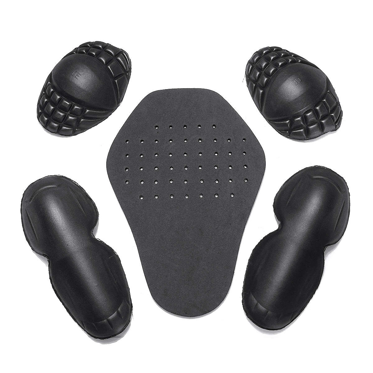 New Motorcycle Jacket Armor Protectors Insert Shoulder Elbow Knee Back Impact Pa