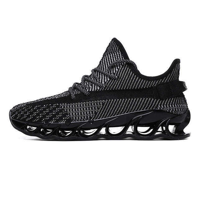 19 Seasons New Men's Front Shoes Trend Breathable Flying Woven Mesh Shoes Increased Sports Casual Me