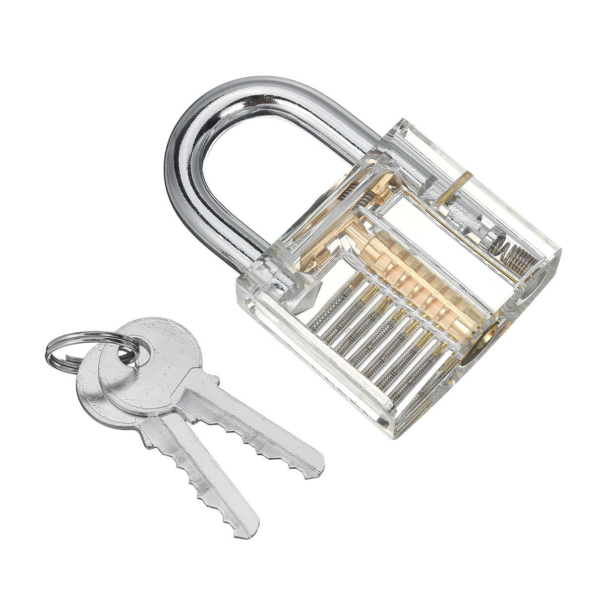 Unlocking Lock Pick Set Key Extractor Transparent Practice Padlock Tools