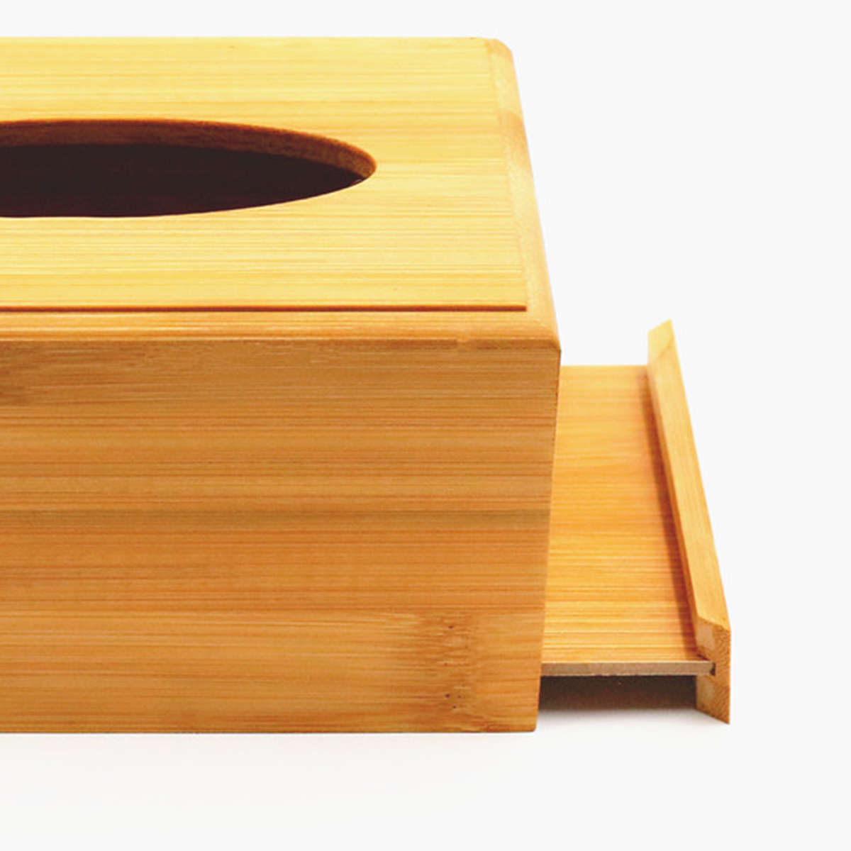 New Creative Plain Wooden Tissue Box Cover Wood Holder Car Home Paper Storage