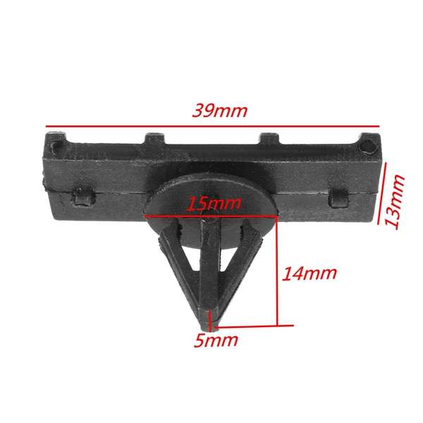 10pcs Fender Panel Exterior Rocker  Fastener Clips Black For Jeep Wrangler JK 07-15 68039280-AA