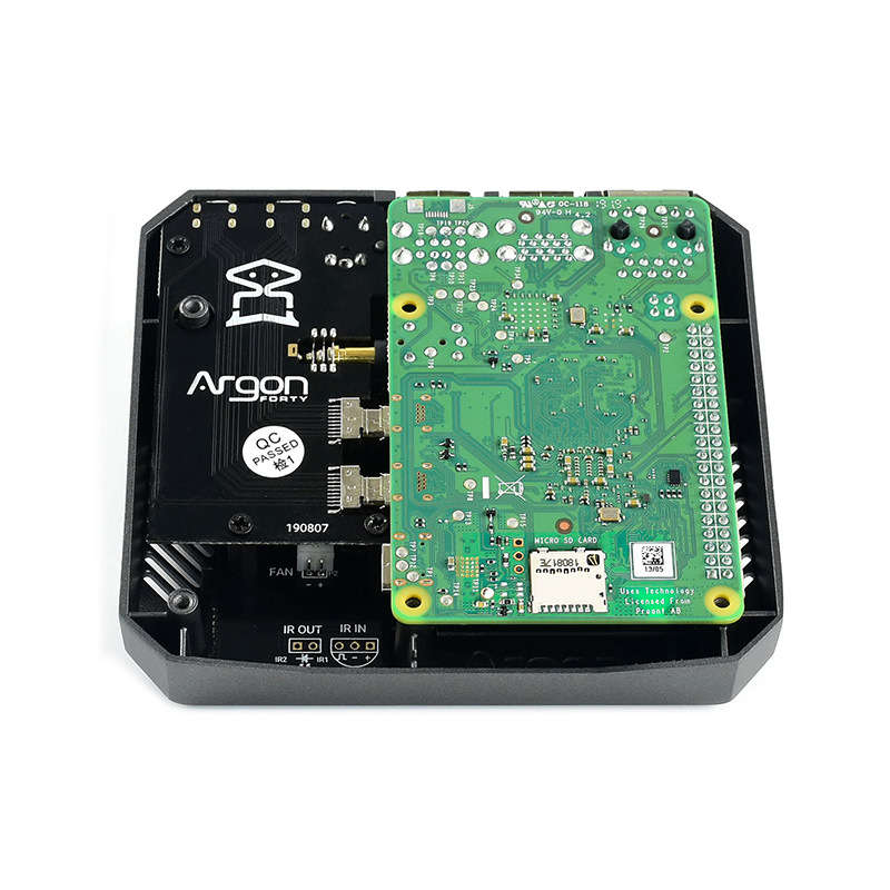 Argon ONE A Decent Aluminum Case for Raspberry Pi 4 with Safe Power Button Cooling Fan
