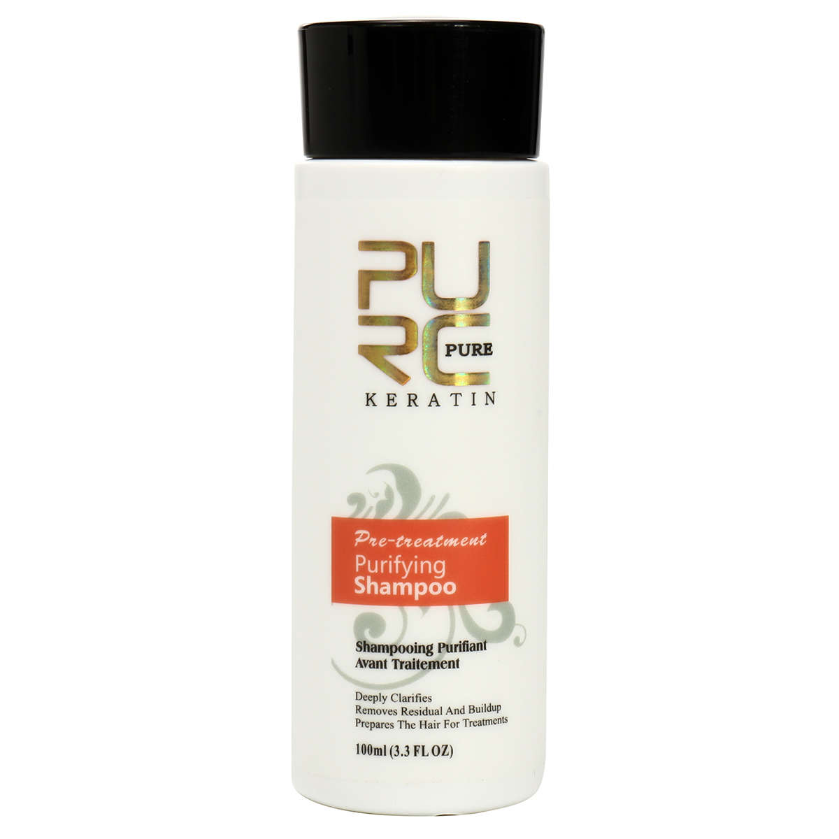 3Pcs Pure Brazilian Keratin Hair Straightening Treatment Shampoo Argan Oil Kit