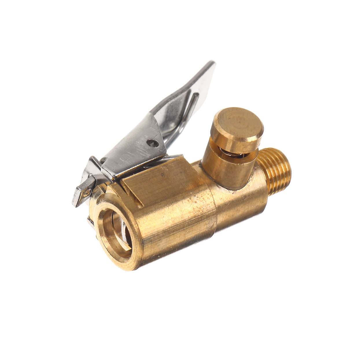 1PC Brass 8mm Car Tyre Wheel Tire Auto Air Inflate Pump Valve Clip Clamp Connector Adapter